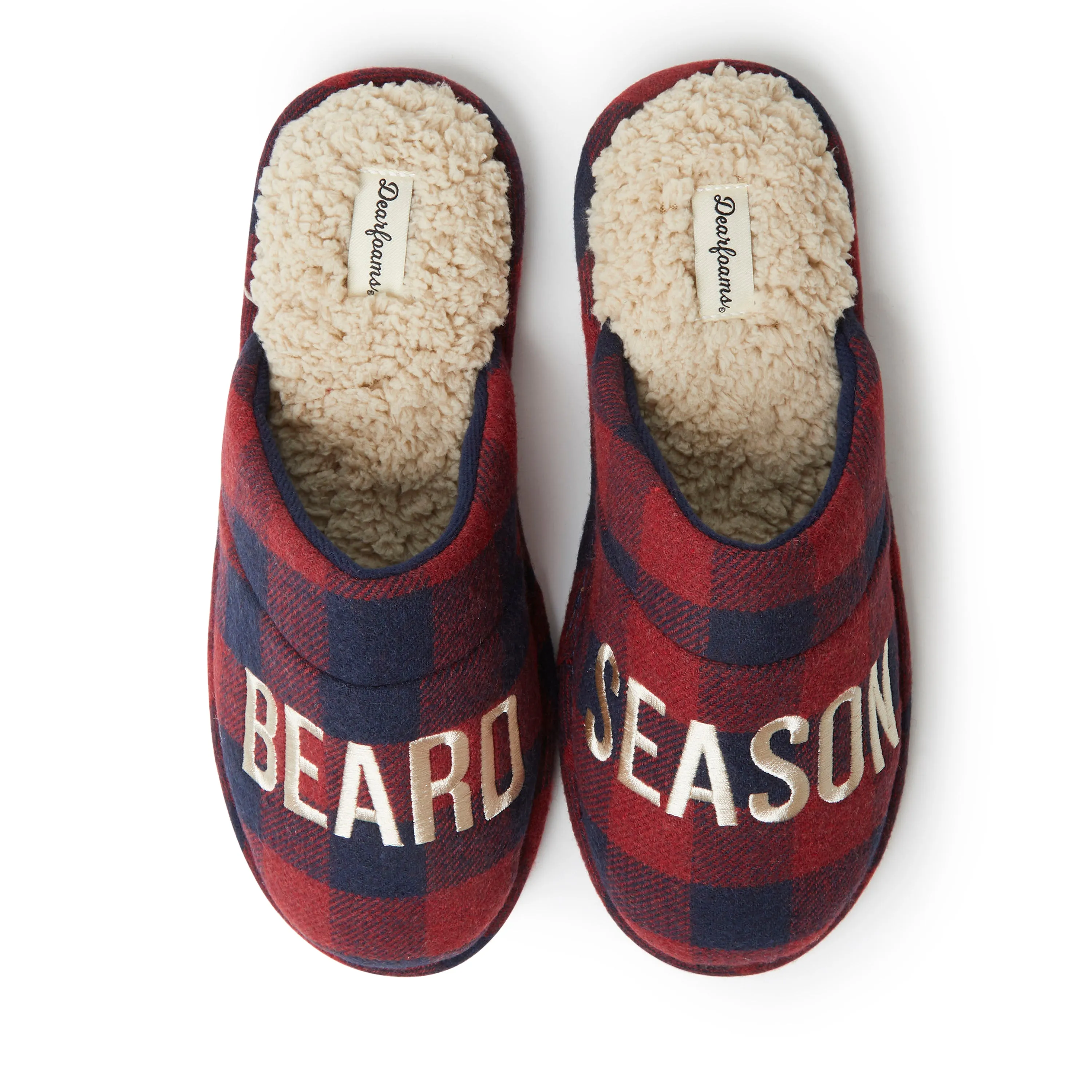 Dearfoams Mens Tyler Holiday Scuff