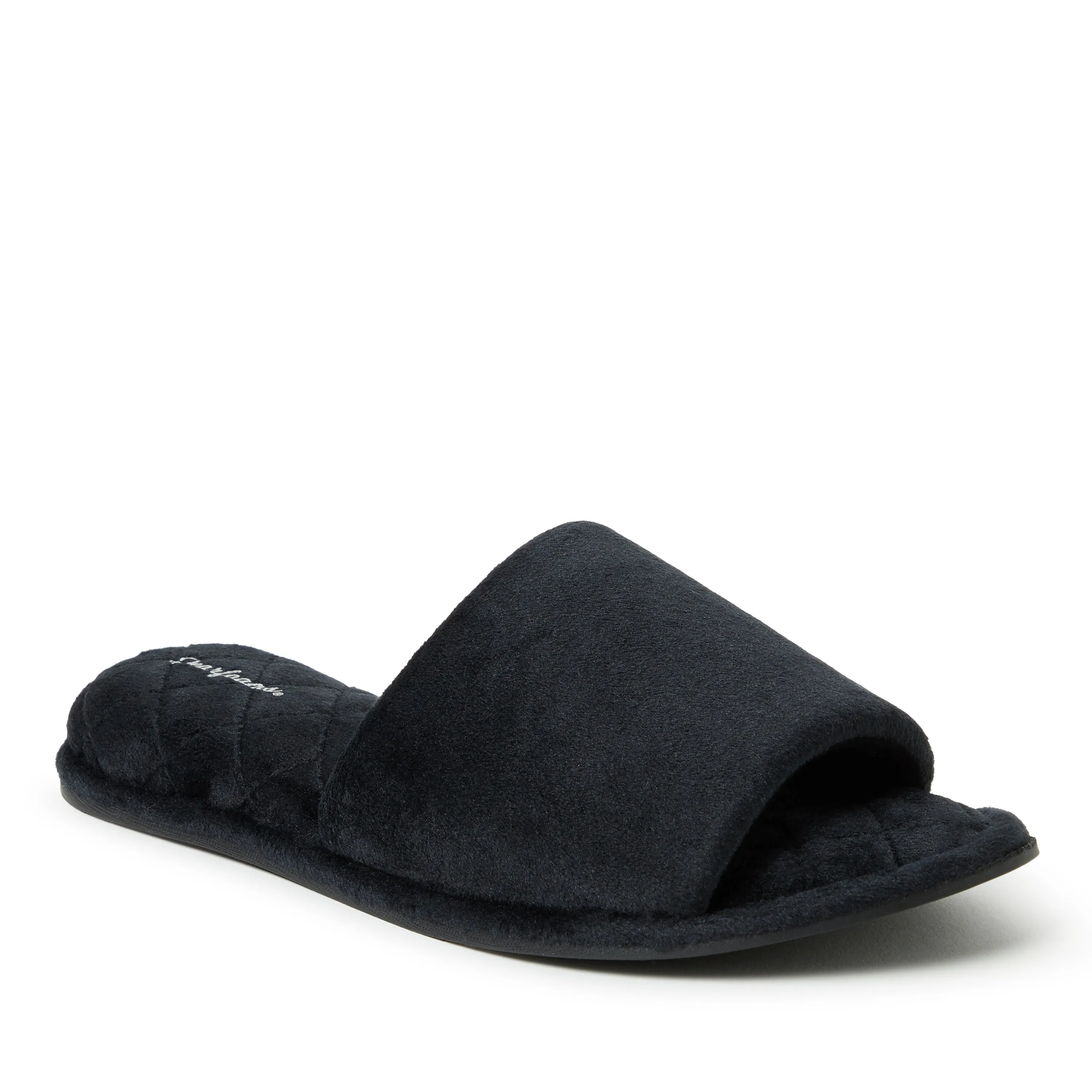 Dearfoams Women's Beatrice Microfiber Velour Slide Slippers