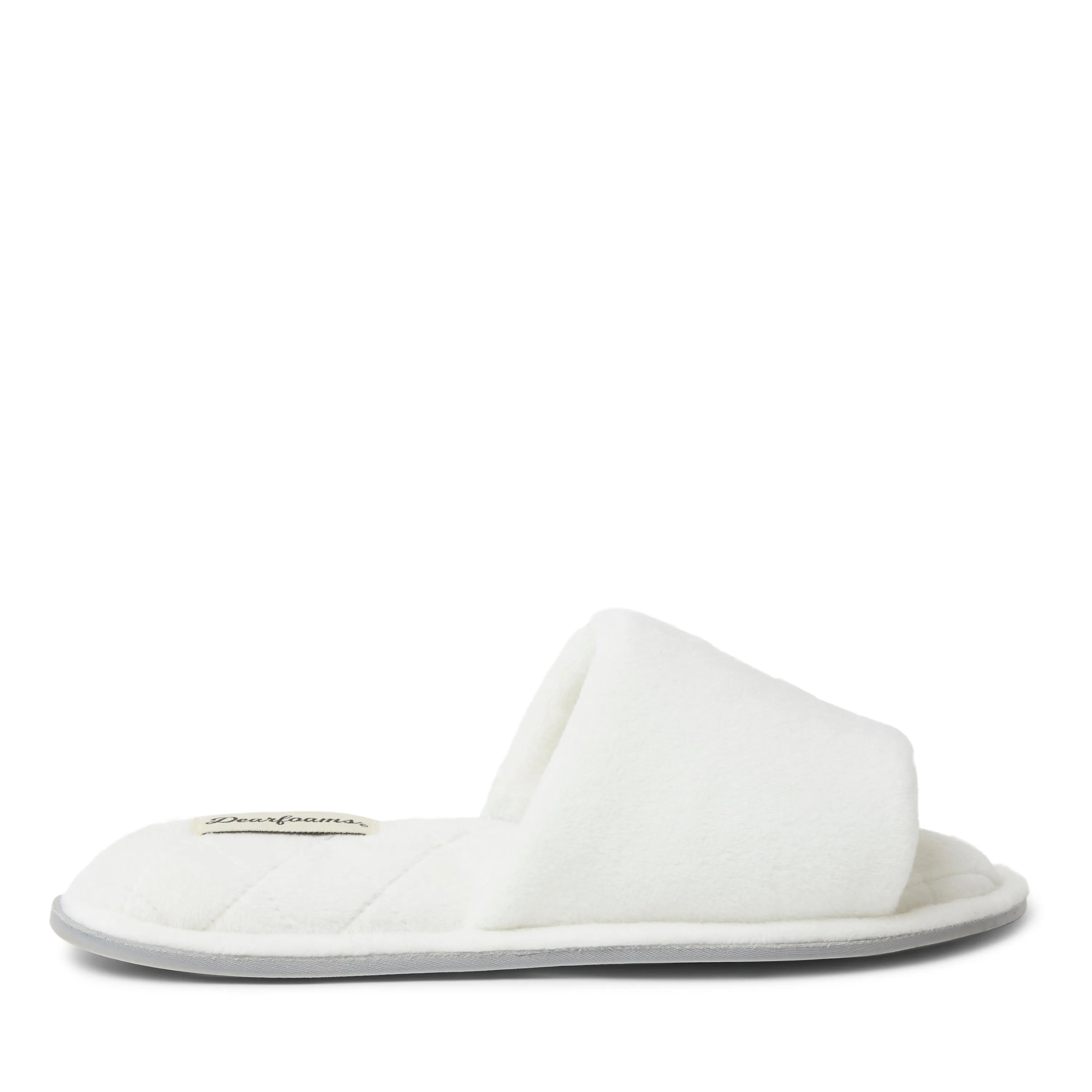 Dearfoams Women's Beatrice Microfiber Velour Slide Slippers