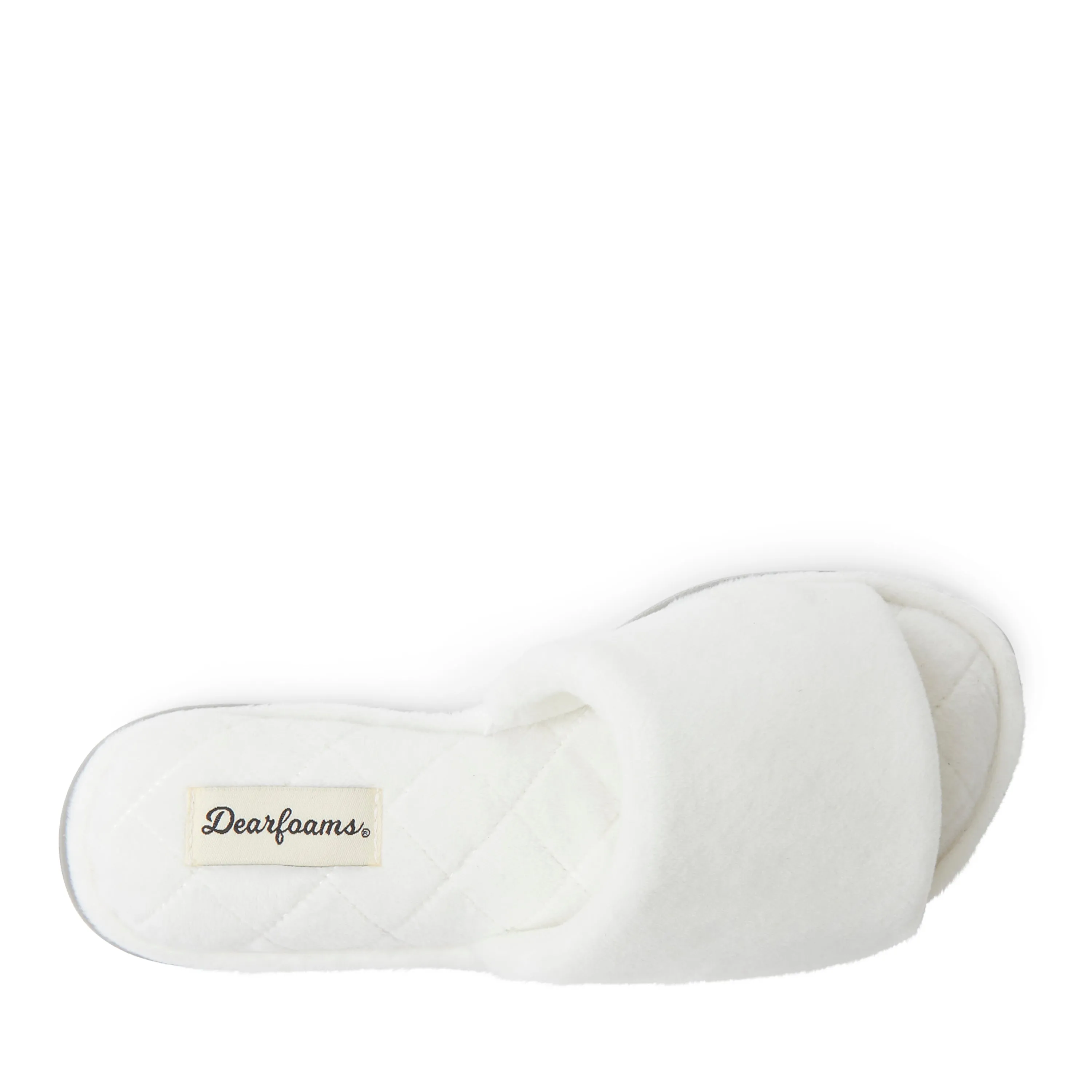 Dearfoams Women's Beatrice Microfiber Velour Slide Slippers