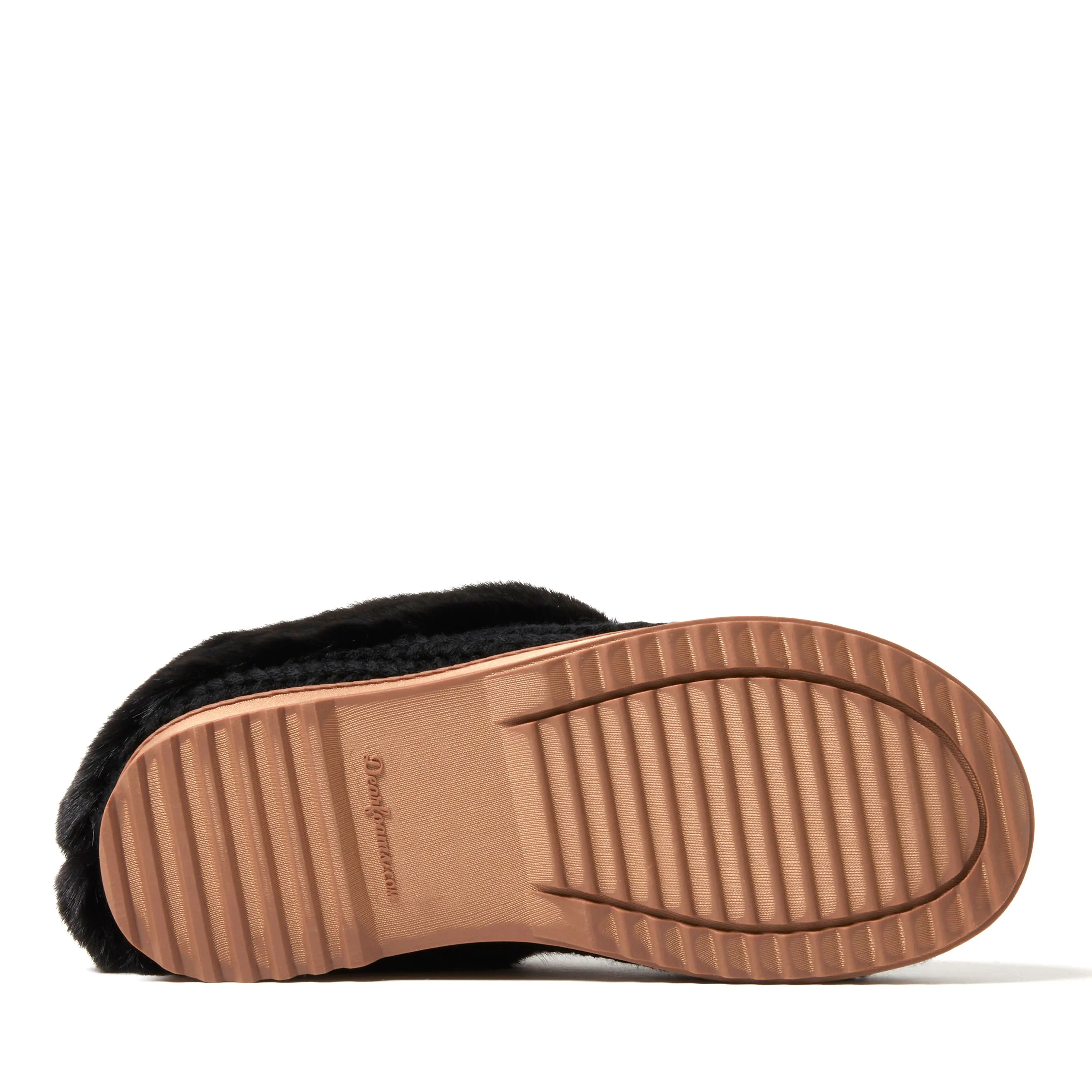 Dearfoams Women's Hannah Festive Knit Clog Slipper