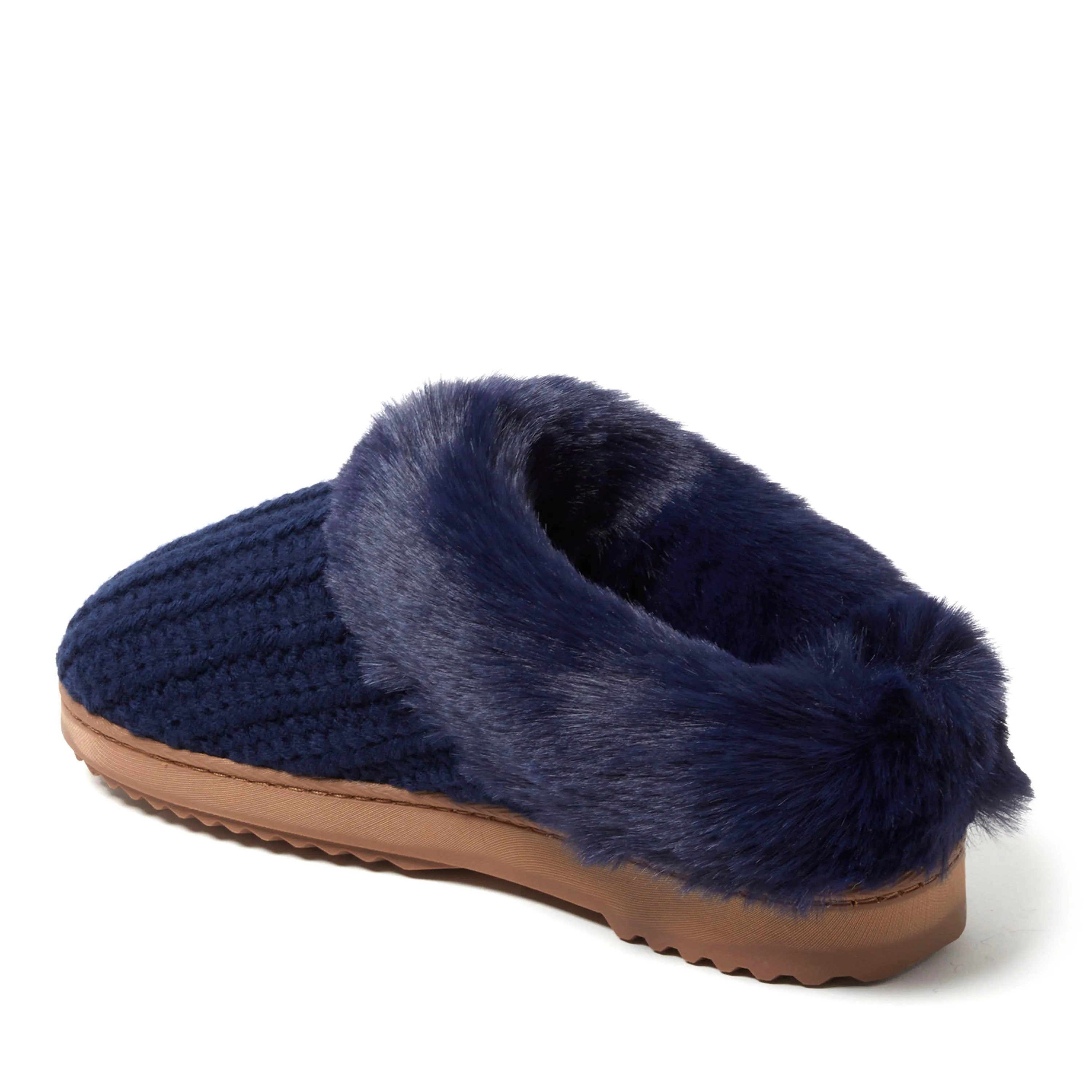 Dearfoams Women's Hannah Festive Knit Clog Slipper