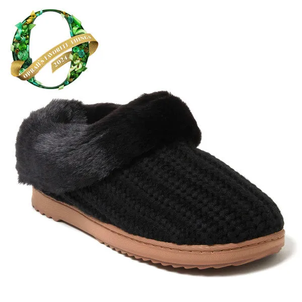 Dearfoams Women's Hannah Festive Knit Clog Slipper