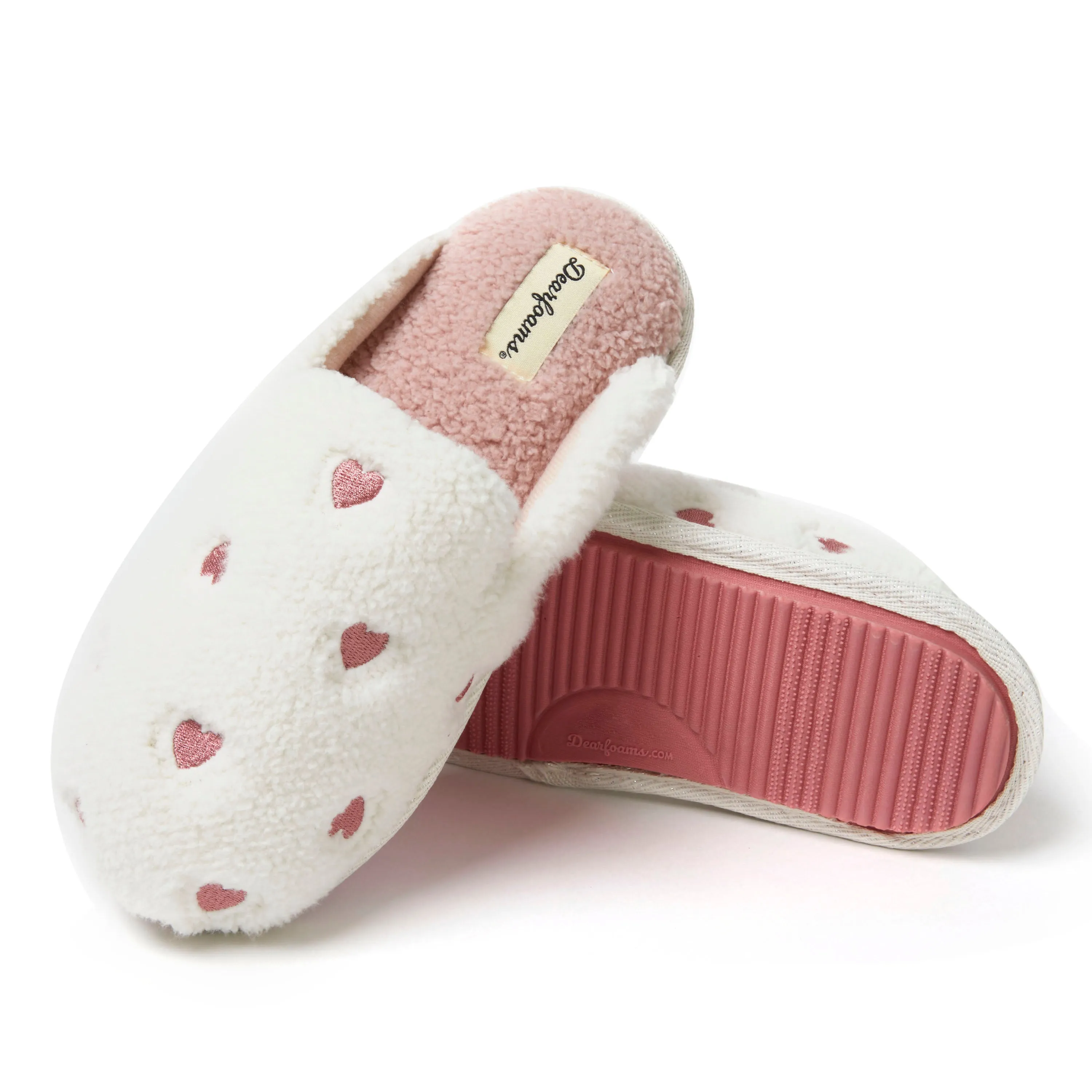 Dearfoams Women's Valentines Day Scuff Slipper