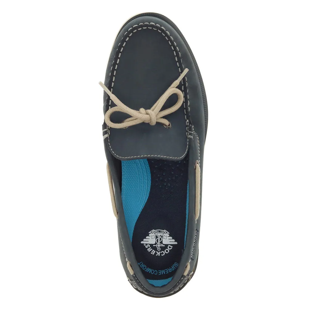 Dockers Mens Darnell Genuine Leather Dress Casual Slip On Boat Shoe