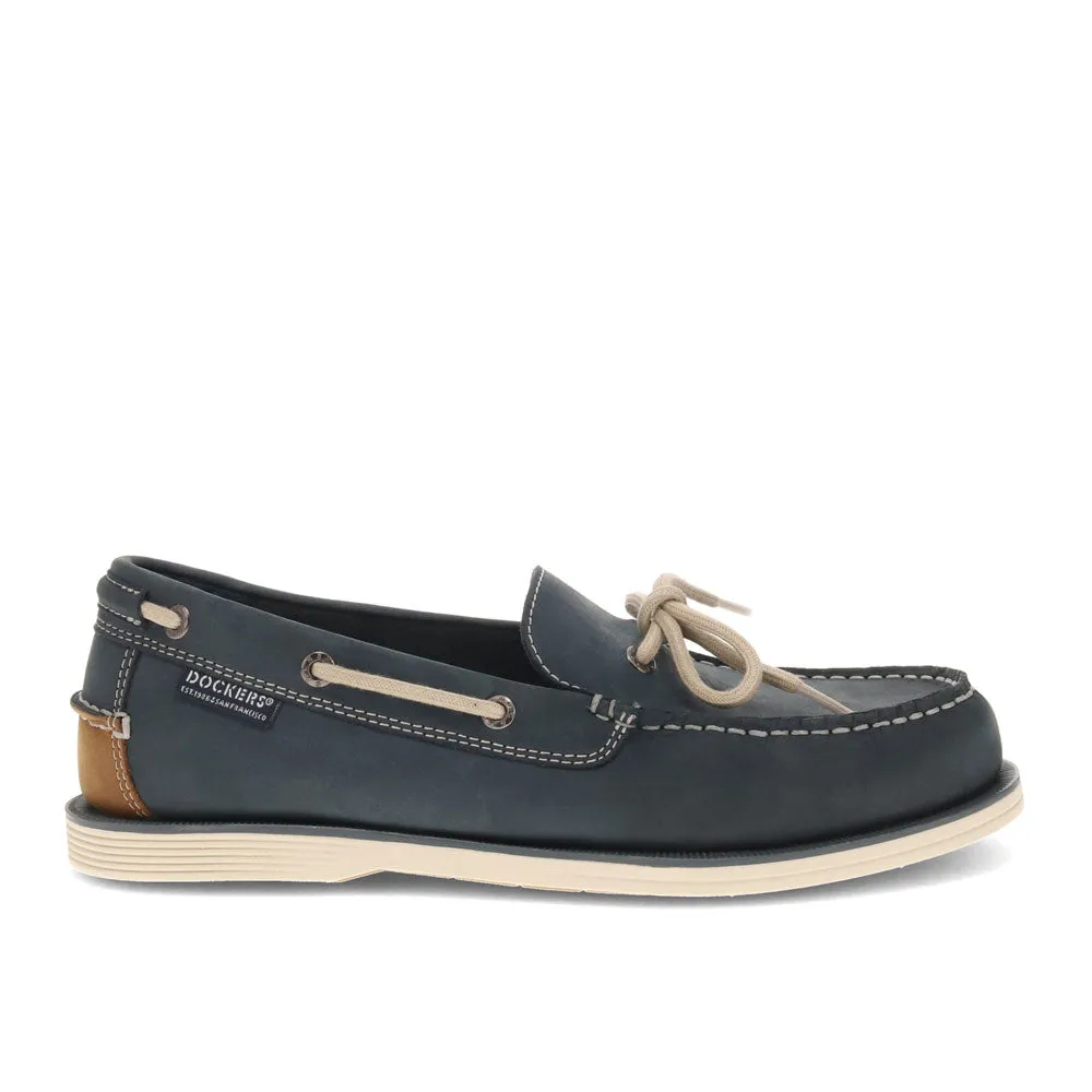 Dockers Mens Darnell Genuine Leather Dress Casual Slip On Boat Shoe