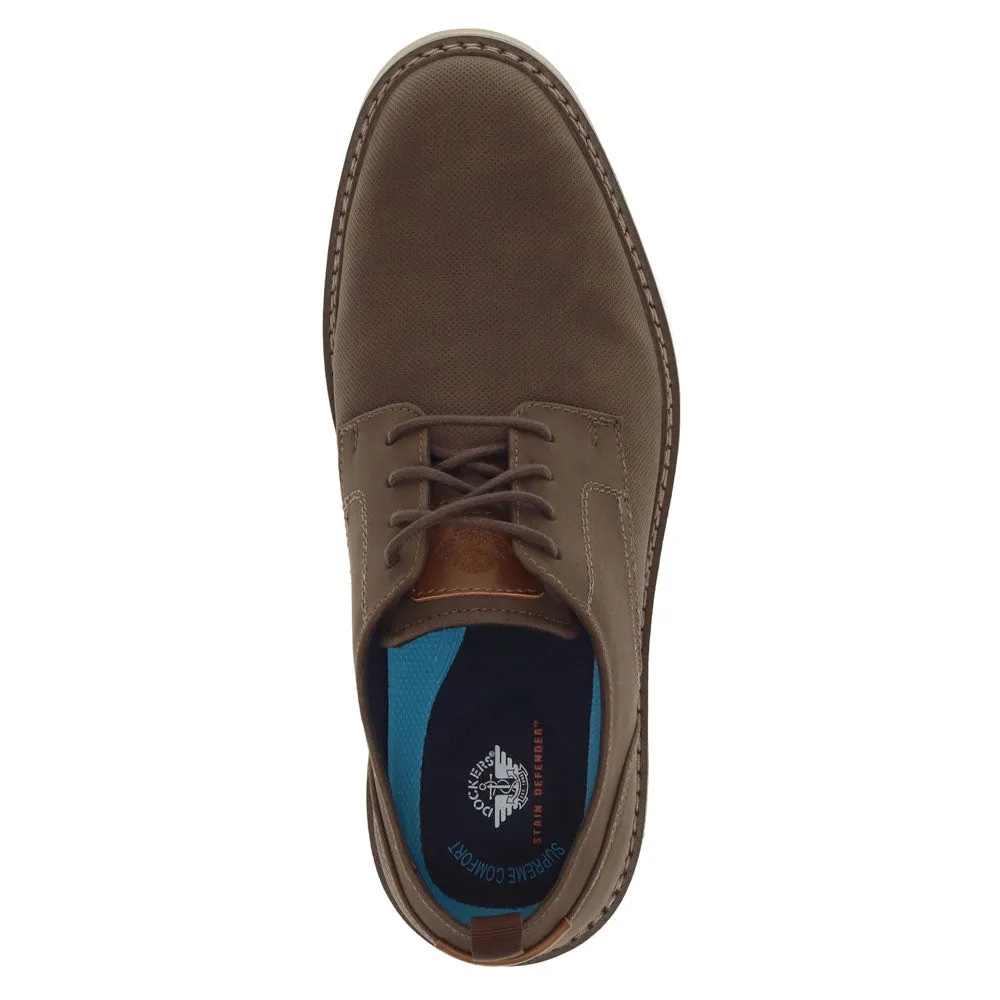 Dockers Mens Elmington Synthetic Leather Dress Casual Lace Up Oxford Shoe
