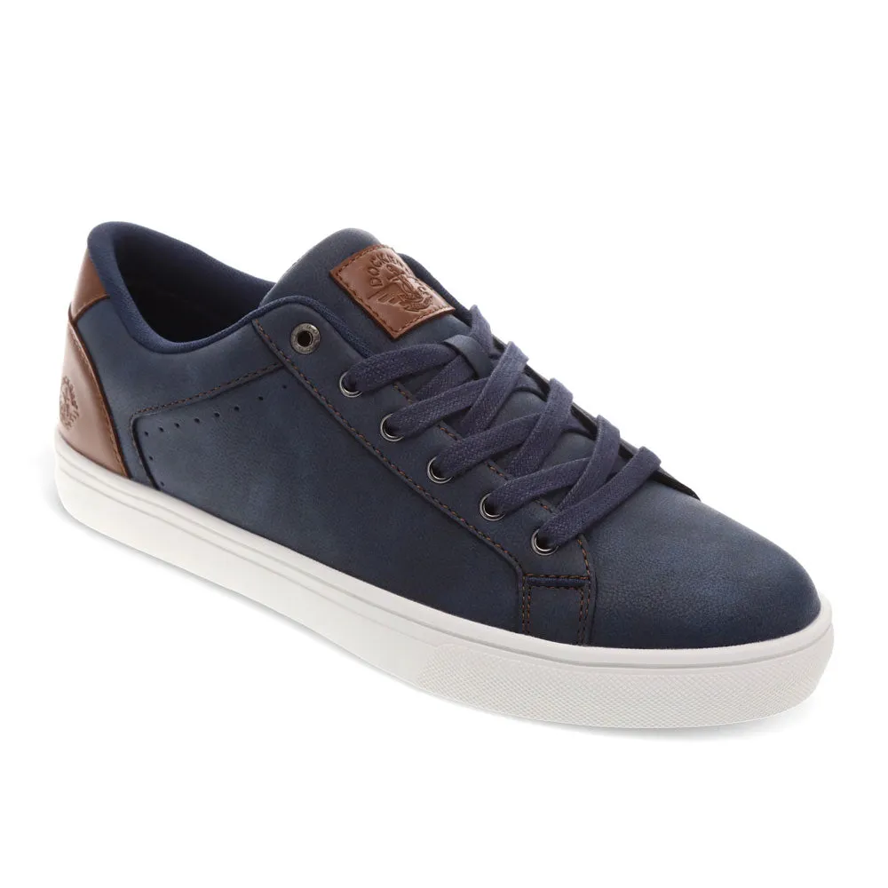 Dockers Mens Jensen Synthetic Leather Casual Lace Up Sneaker Shoe