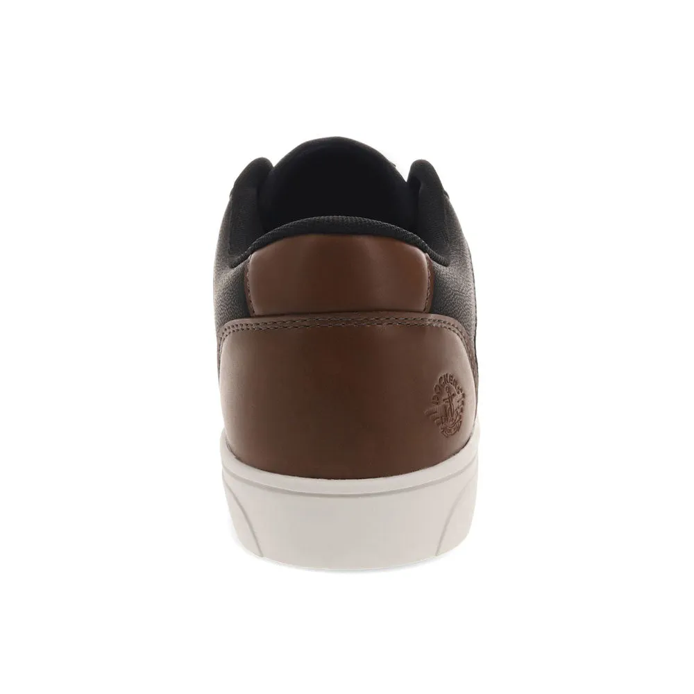 Dockers Mens Jensen Synthetic Leather Casual Lace Up Sneaker Shoe