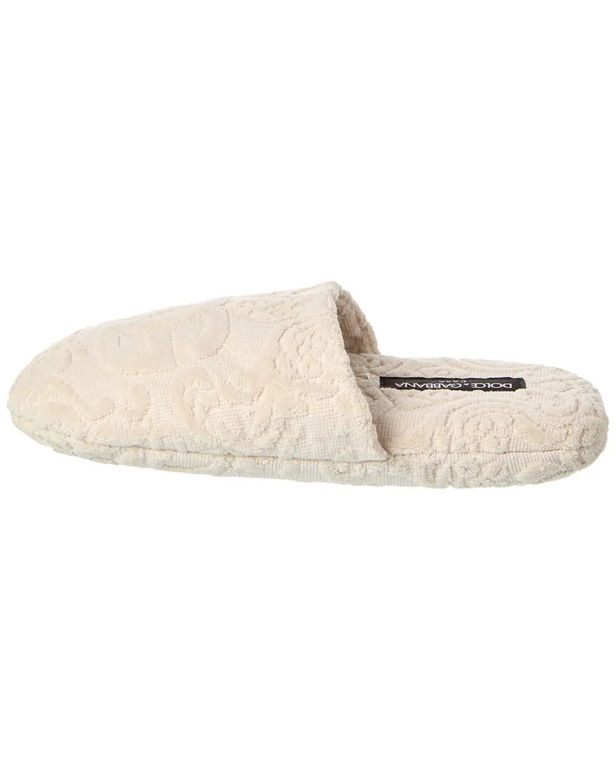Dolce & Gabbana Jacquard Terry Slippers