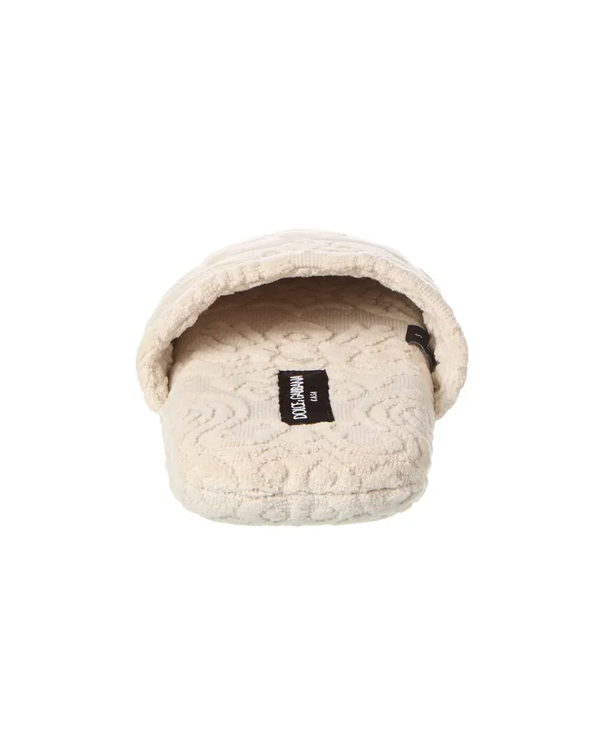 Dolce & Gabbana Jacquard Terry Slippers