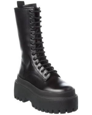 Dolce & Gabbana Leather Combat Boot
