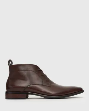 EAST Lace-Up Leather Boots