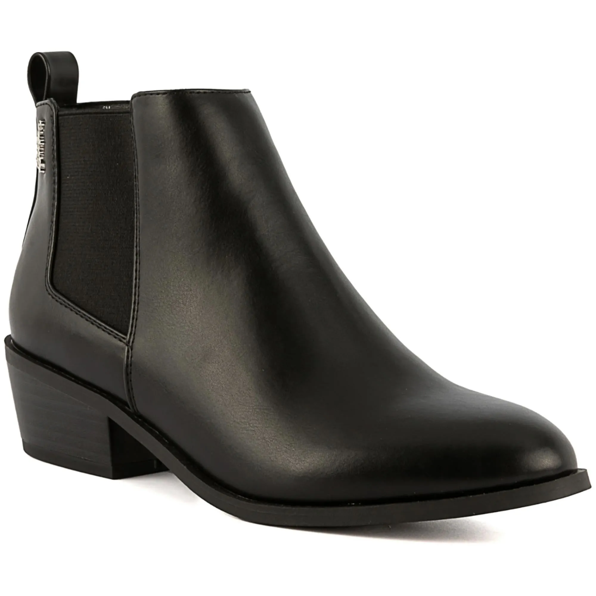 Envoy Womens Faux Leather Zip Up Ankle Boots