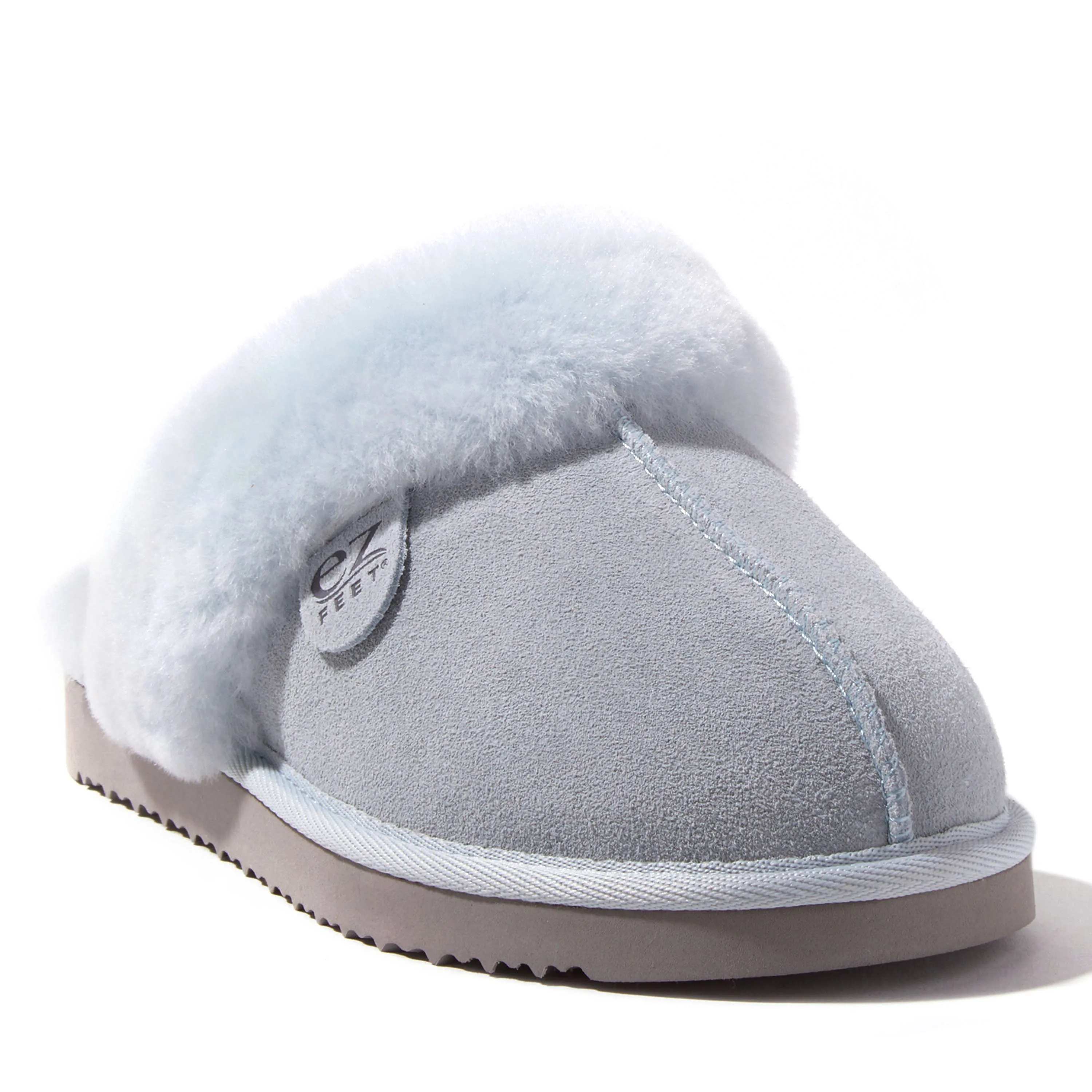 EZ Feet Women’s Genuine Shearling Scuff Slipper