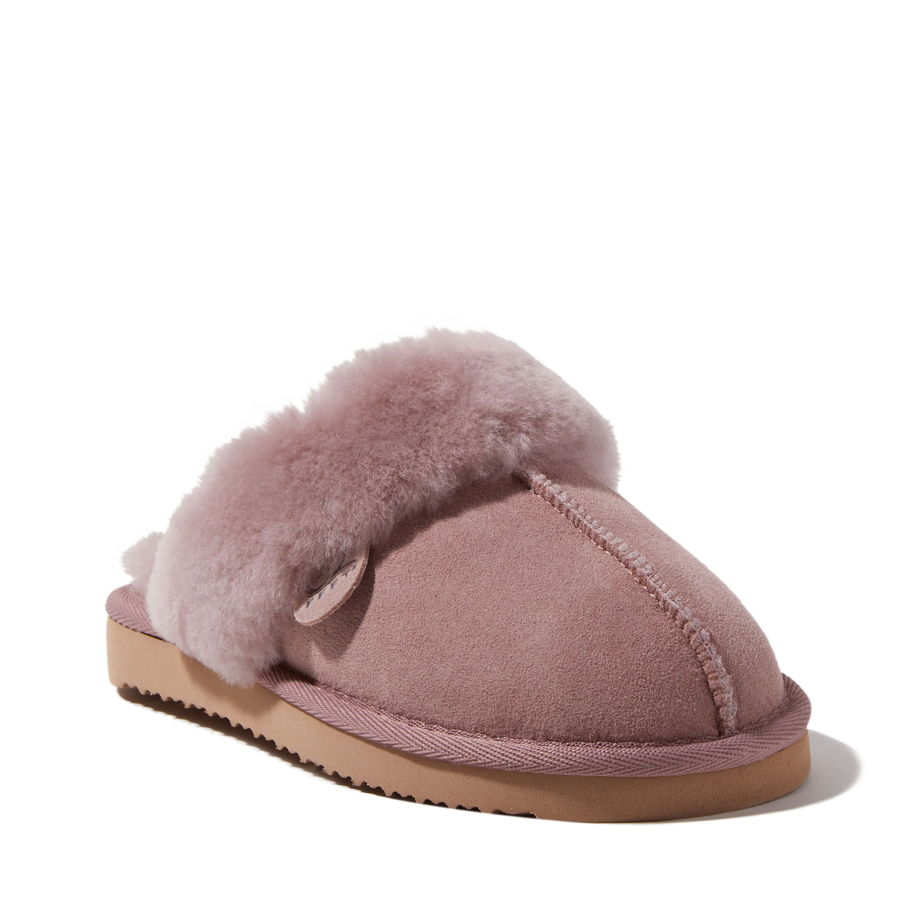 EZ Feet Women’s Genuine Shearling Scuff Slipper
