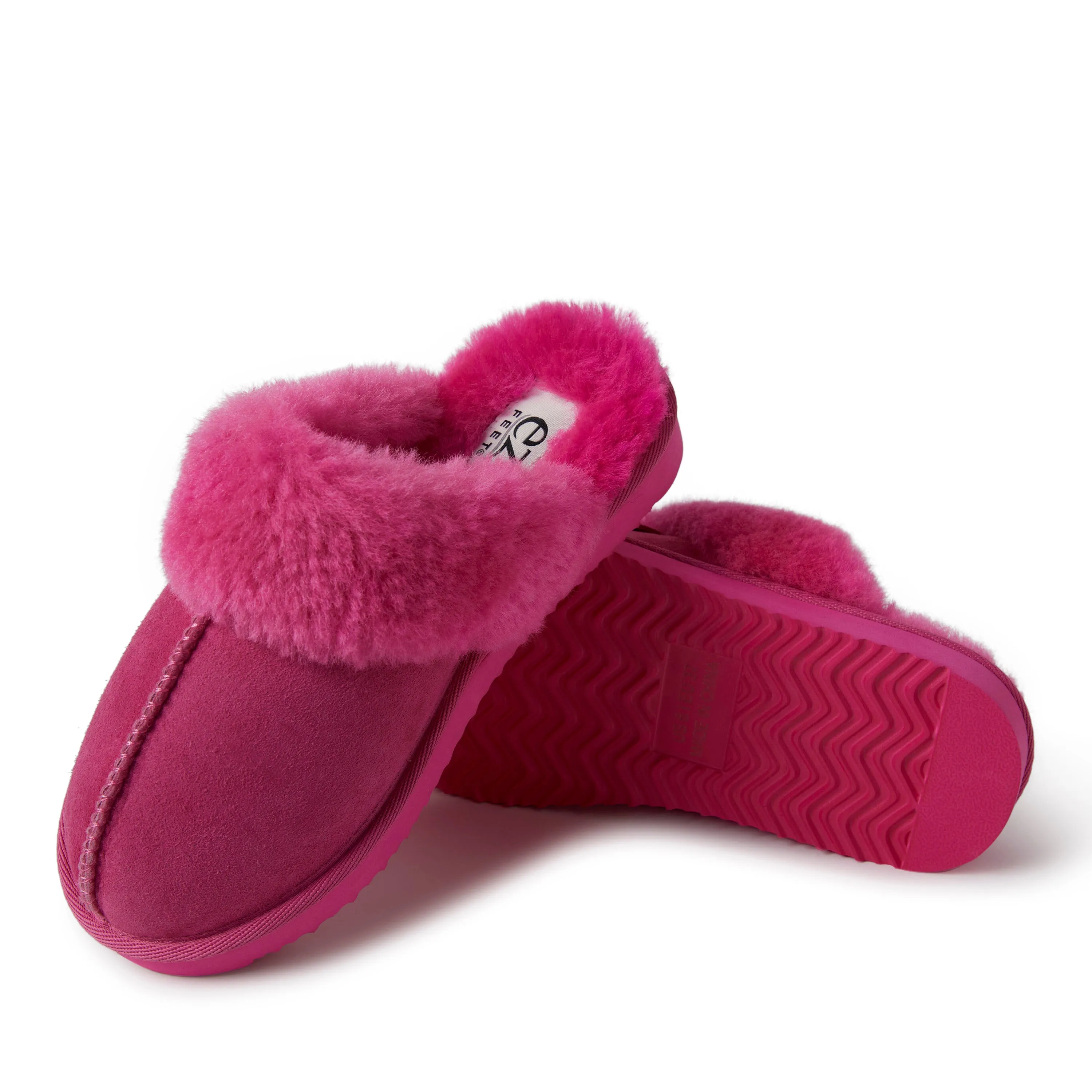 EZ Feet Women’s Genuine Shearling Scuff Slipper