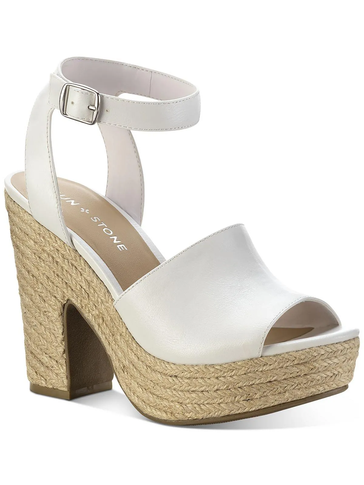 Fey Womens Microsuede Block Heel Platform Sandals