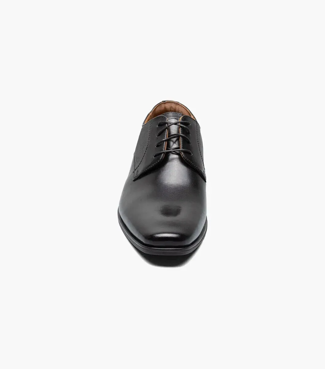 Florsheim Jackson 11925-001 Men US 7 Black Leather Plain Toe Oxford Shoes ZPO707 (Black,7)