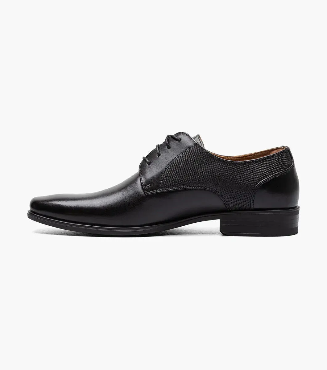 Florsheim Jackson 11925-001 Men US 7 Black Leather Plain Toe Oxford Shoes ZPO707 (Black,7)