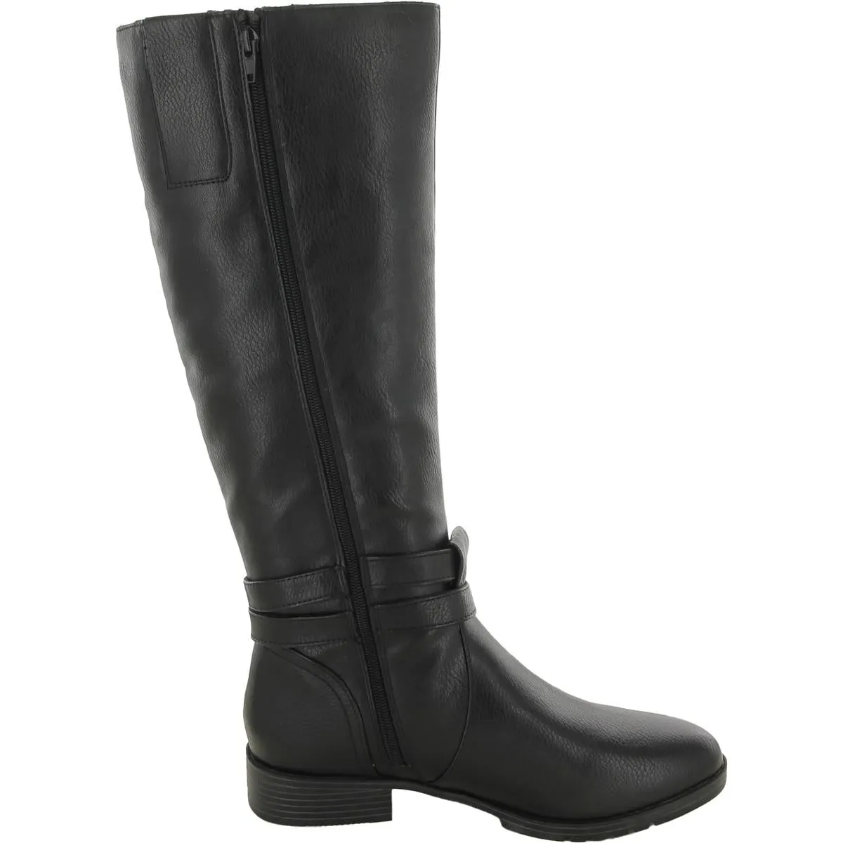Garrison  Womens Faux Leather Pull On Knee-High Boots