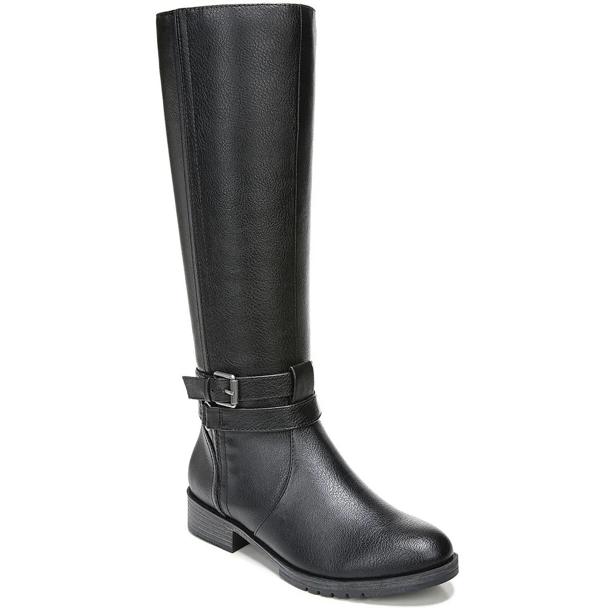 Garrison  Womens Faux Leather Pull On Knee-High Boots