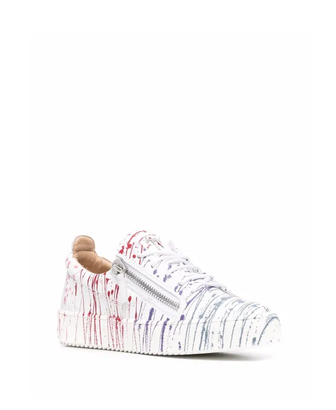 Giuseppe Zanotti Frankie paint-splatter sneakers