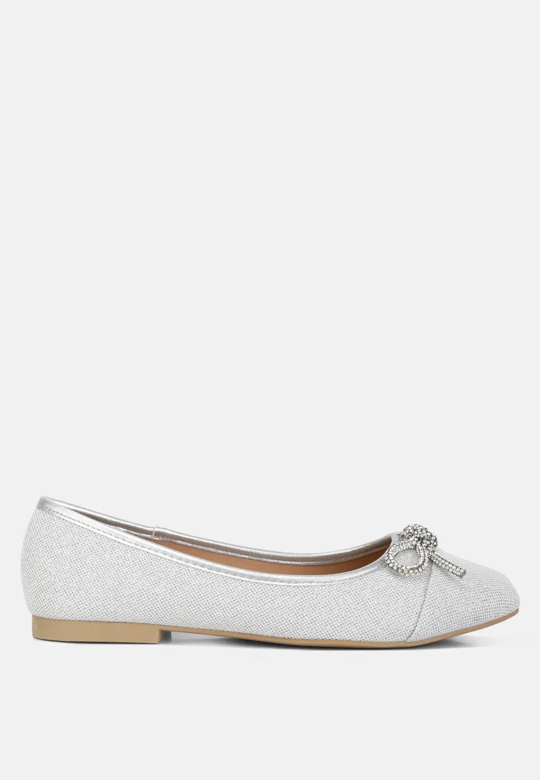 gizeh women rhinestone embellished ballerinas