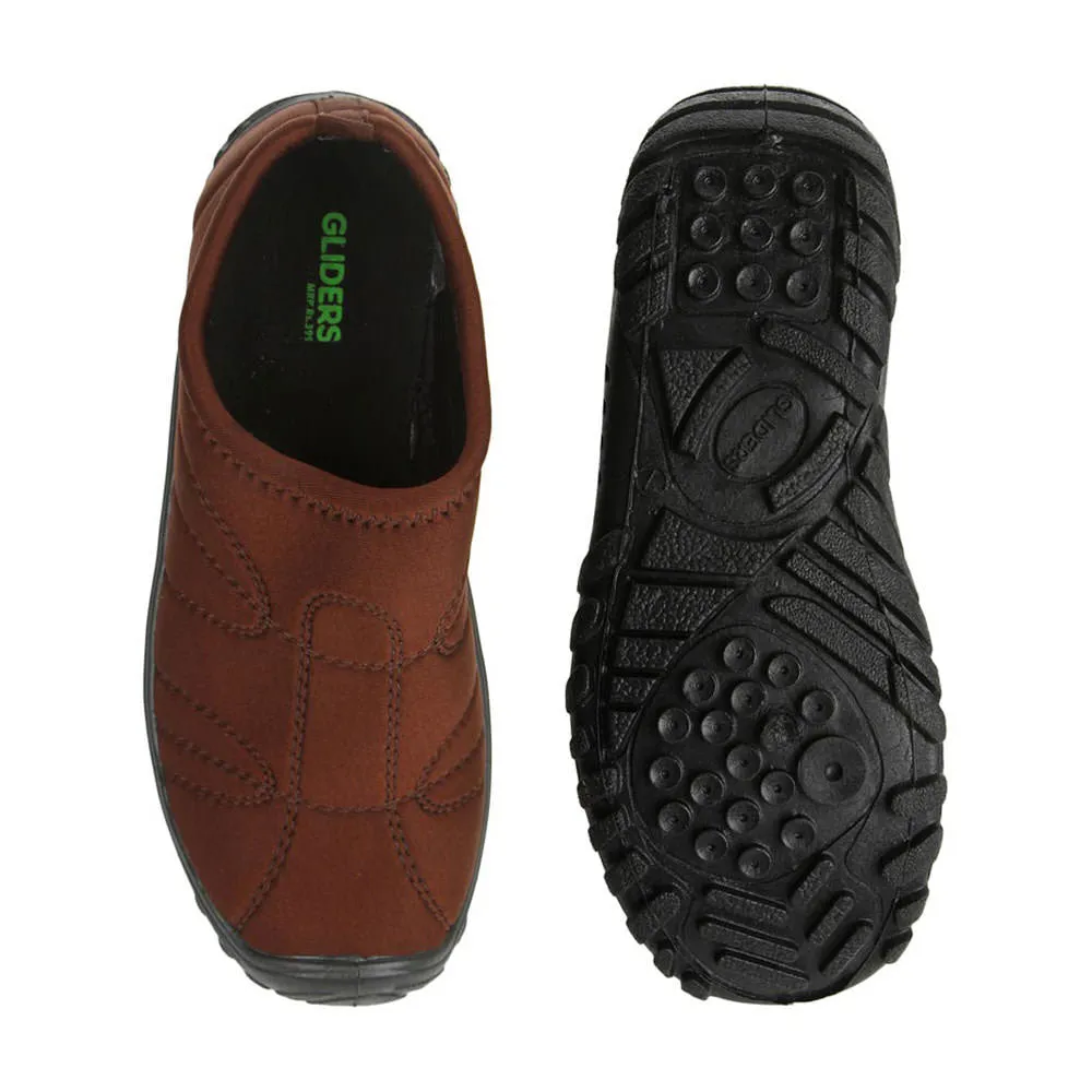 Gliders Brown Casual Slip on Shoes For Men GOLF By Liberty