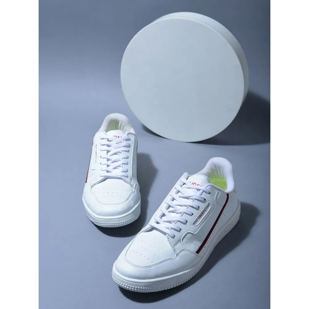 Gliders Casual White Lacing Sneakers For Men SNK-701 By Liberty