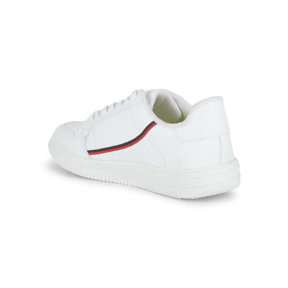 Gliders Casual White Lacing Sneakers For Men SNK-701 By Liberty