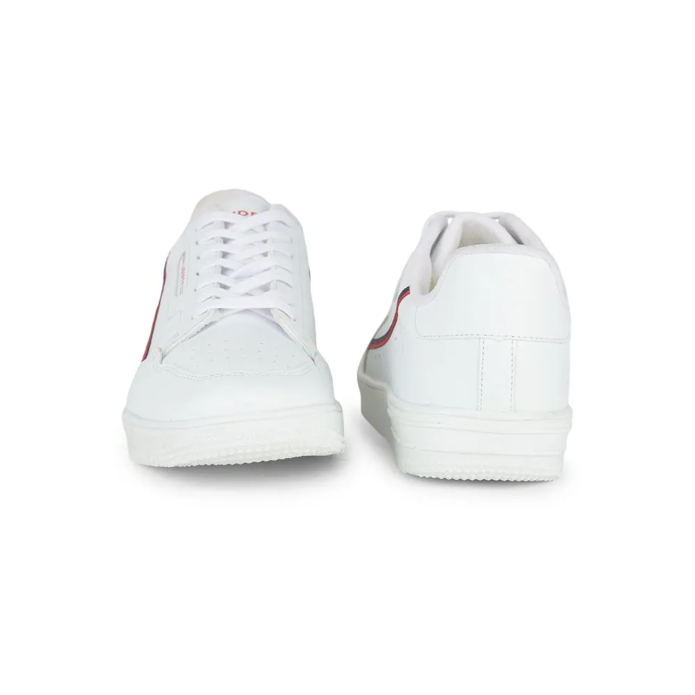 Gliders Casual White Lacing Sneakers For Men SNK-701 By Liberty
