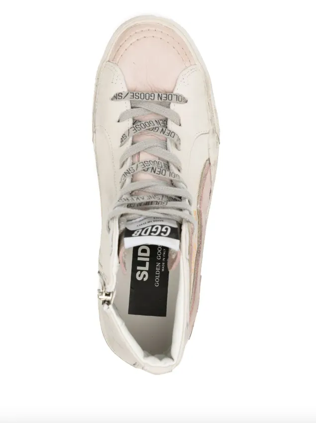 Golden Goose logo-print high-top sneakers