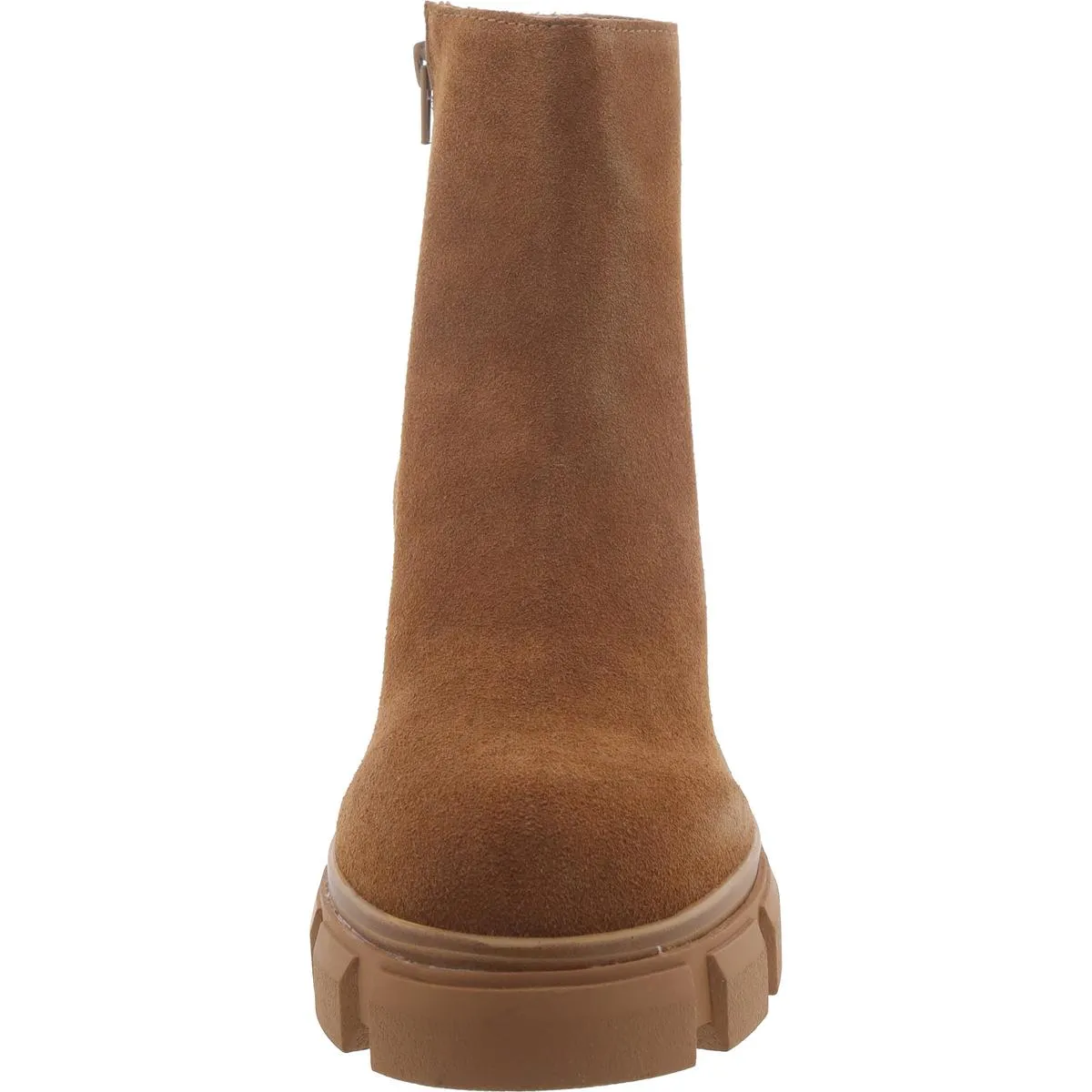 Halt Womens Suede Block Heel Ankle Boots