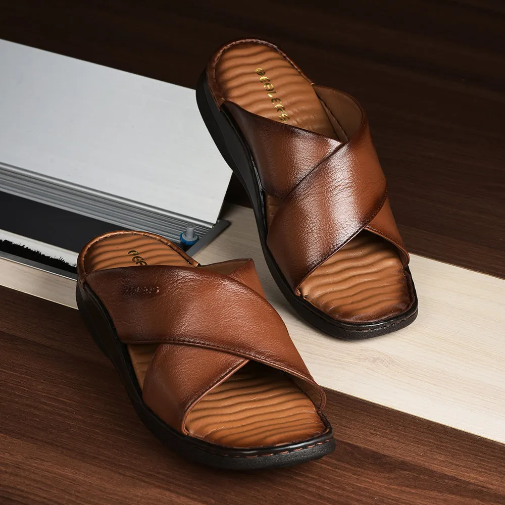 Healers By Liberty Men 2191-700 Tan Casual Slippers