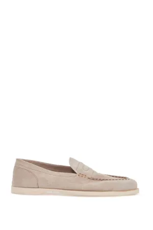 John Lobb Men's Men's Suede Lace-Up Shoes In Sand With Flexible Sole