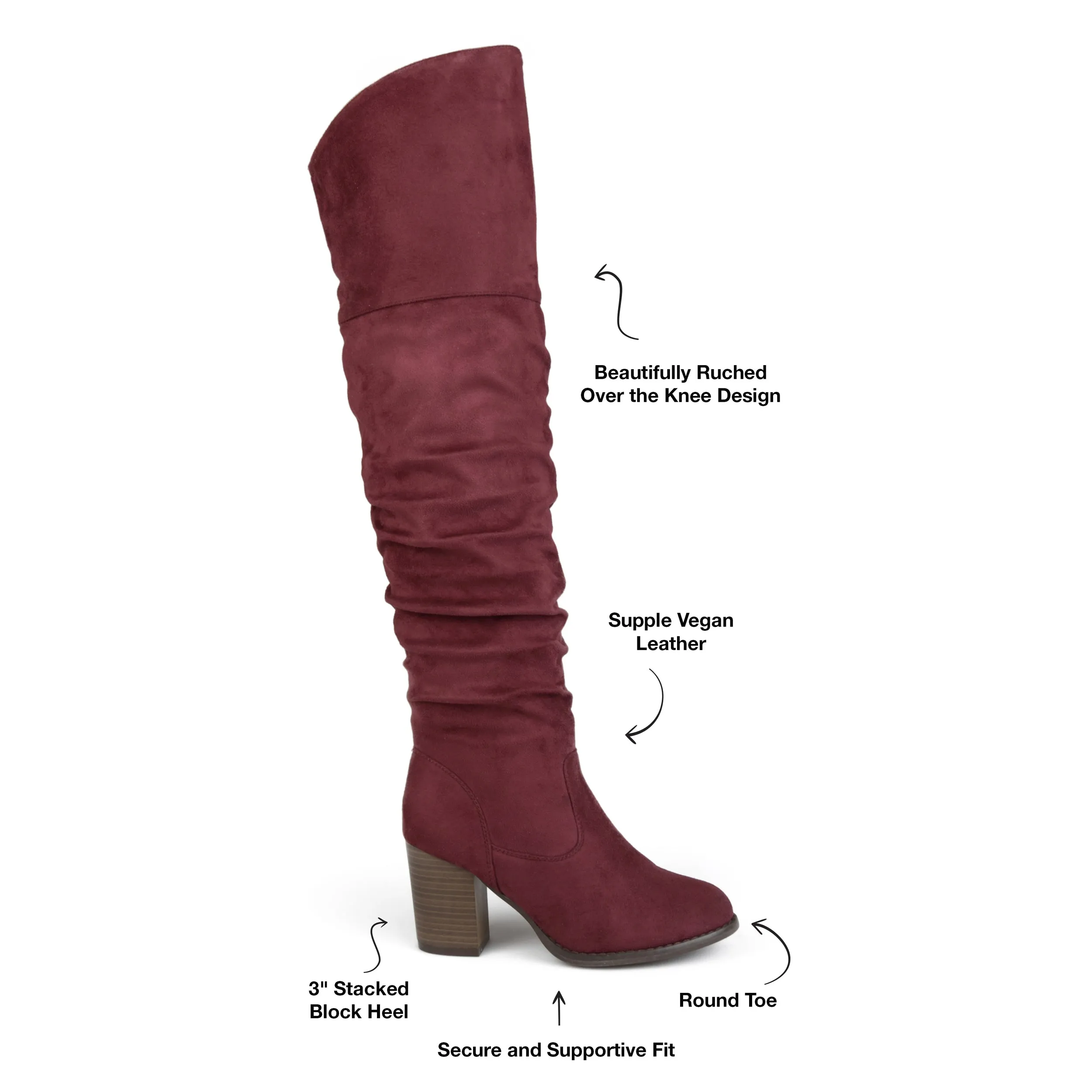 Journee Collection Women's Wide Calf Kaison Boot