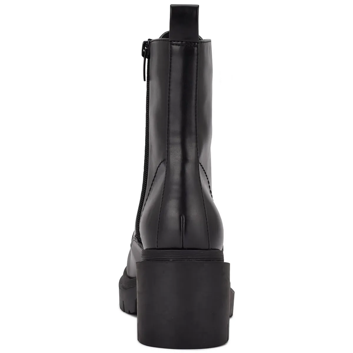Juna Womens Zipper Mid-Calf Combat & Lace-up Boots