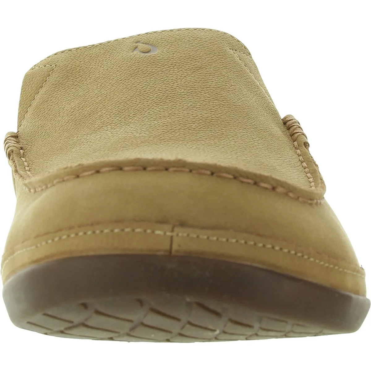 Kipuka Hulu Mens Leather Shearling Lined Moccasin Slippers