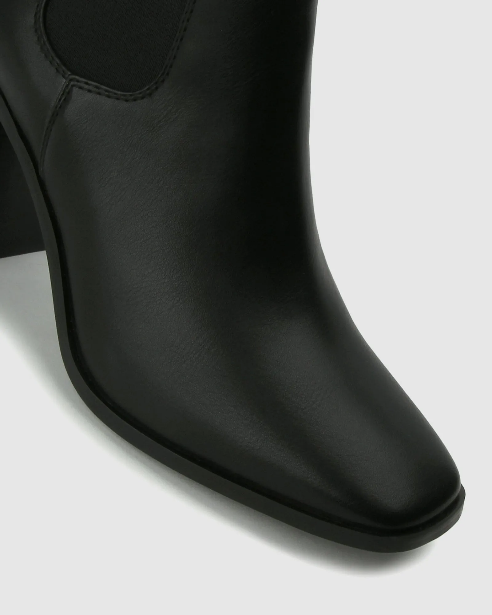 LENI Block Heel Ankle Boots
