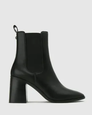 LENI Block Heel Ankle Boots