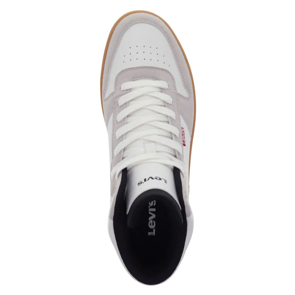 Levi's Mens Drive Hi 2 Synthetic Leather Casual Hightop Sneaker Shoe