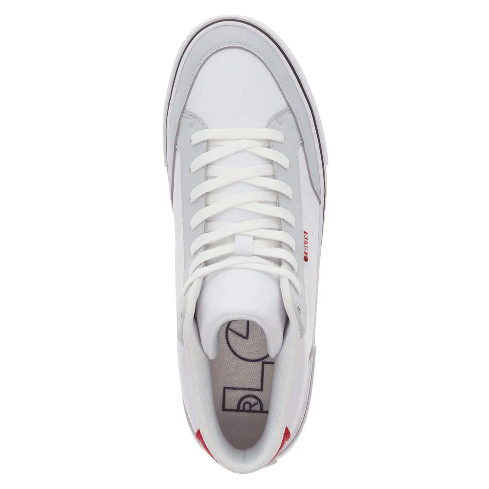 Levi's Mens Munro Mid Vegan Leather Casual Lace Up Sneaker Shoe