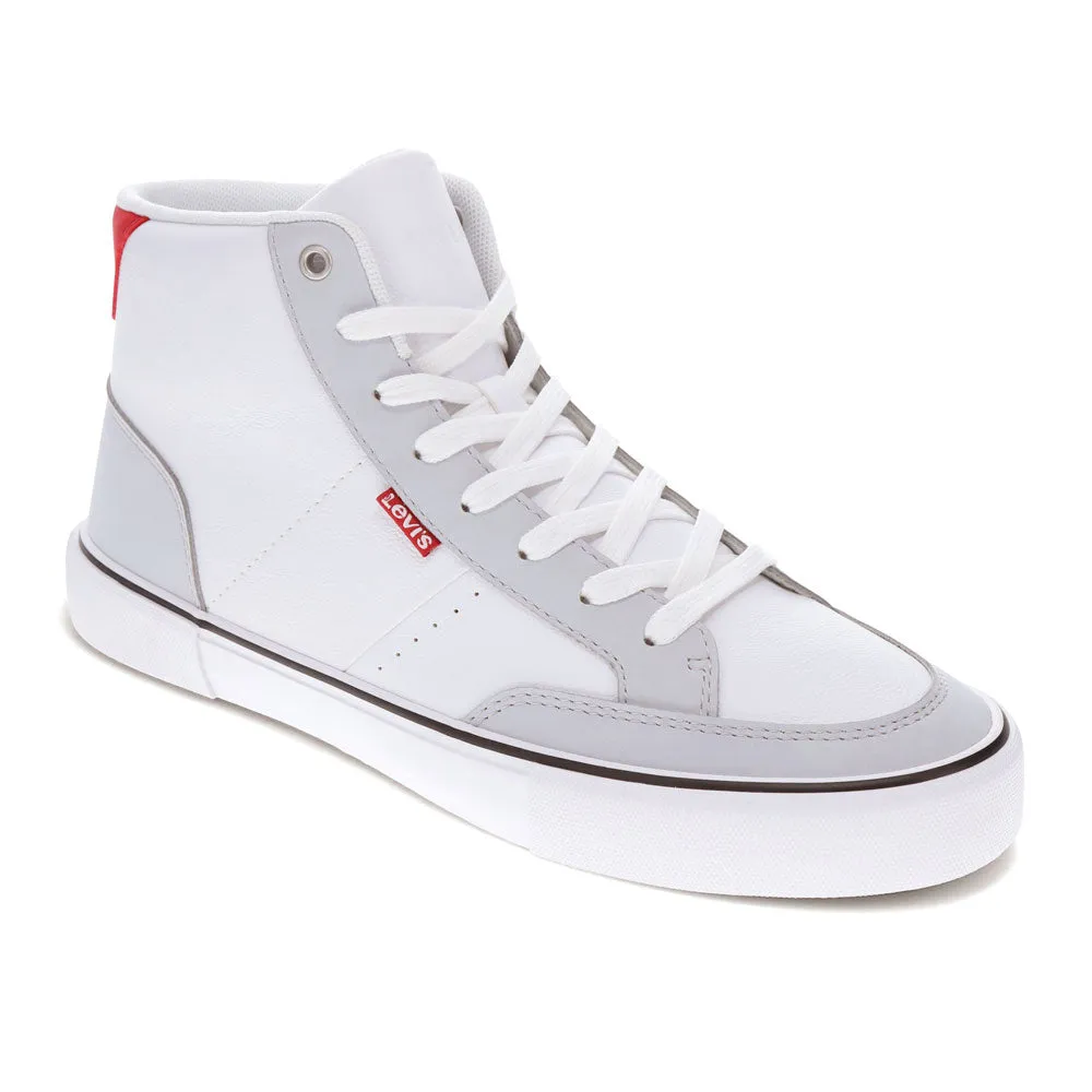 Levi's Mens Munro Mid Vegan Leather Casual Lace Up Sneaker Shoe