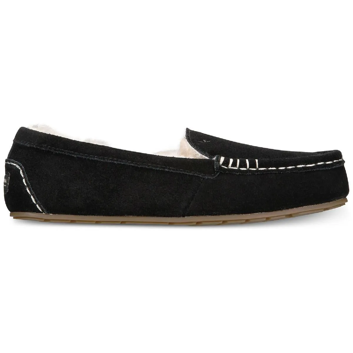 Lezly Womens Suede Slip On Loafer Slippers