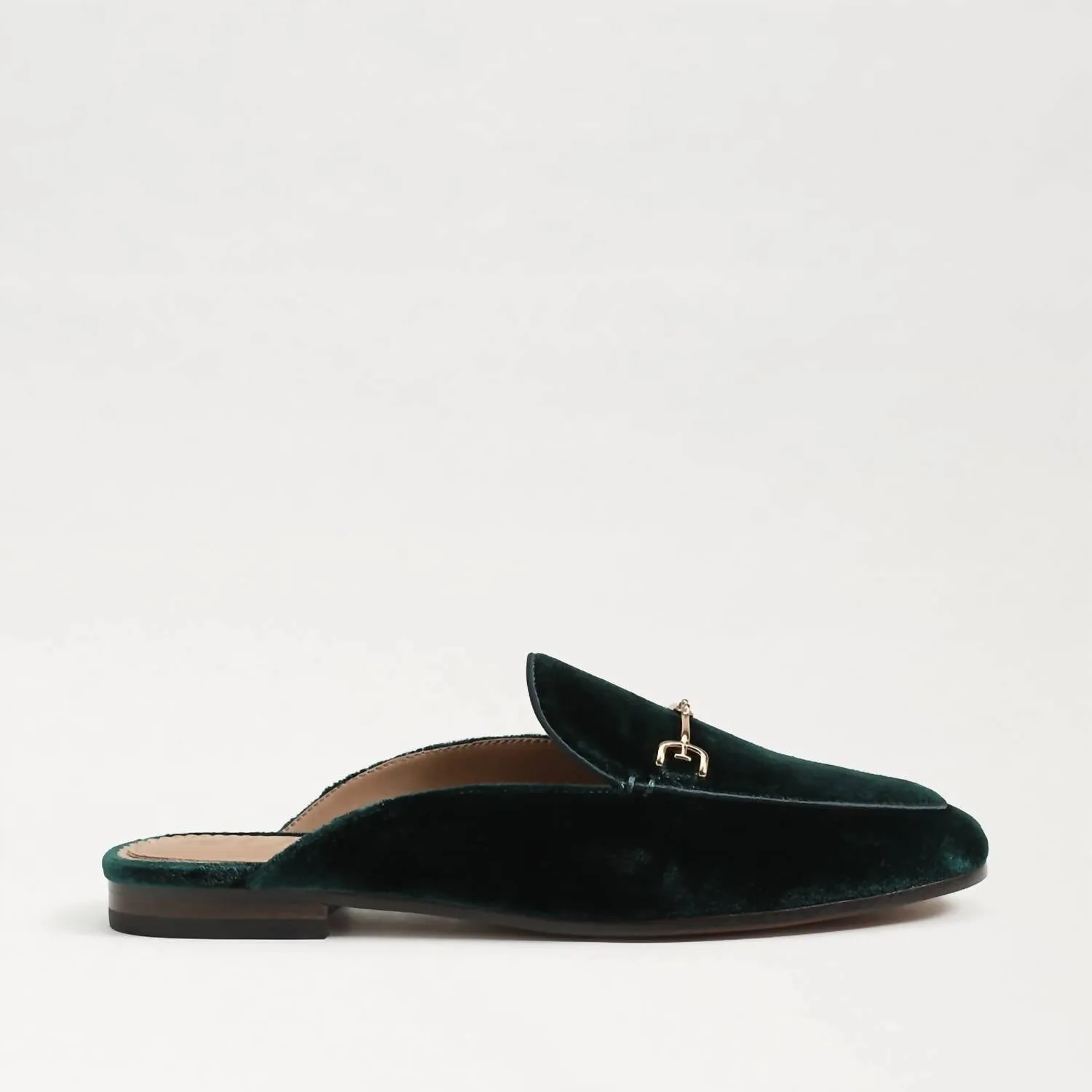 Linnie Bit Mule In Emerald Jade Velvet