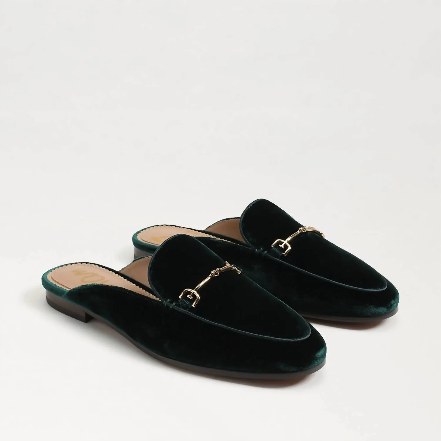 Linnie Bit Mule In Emerald Jade Velvet