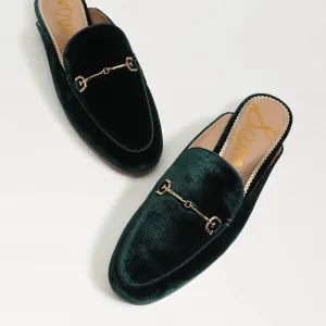 Linnie Bit Mule In Emerald Jade Velvet