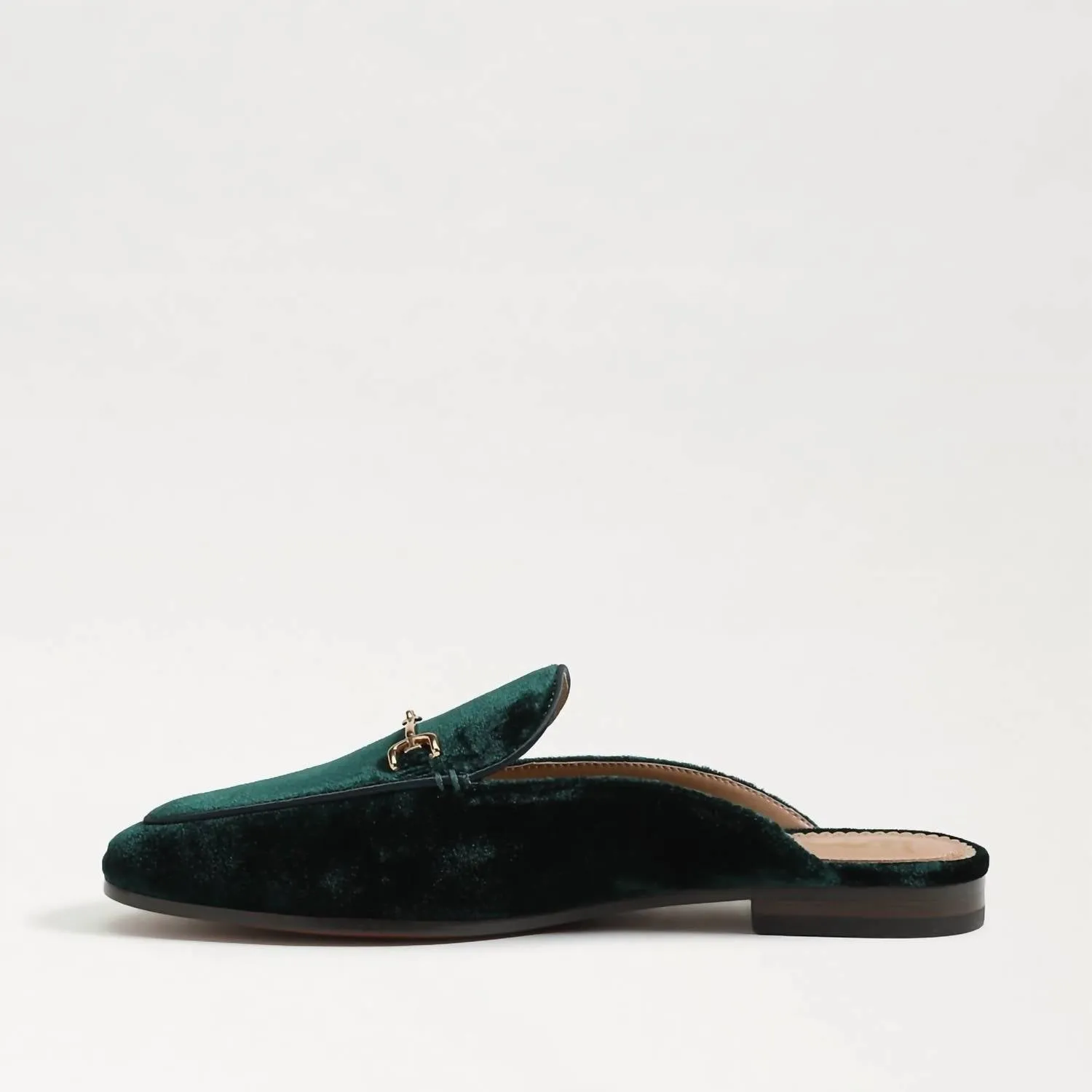 Linnie Bit Mule In Emerald Jade Velvet
