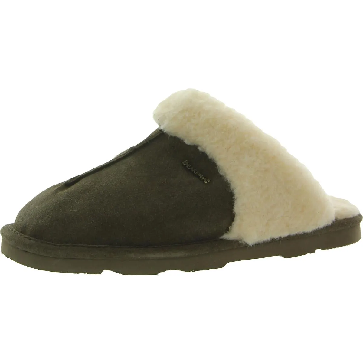 LOKETTA Womens Suede Slip On Slide Slippers